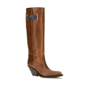 Chloé Brown Calf Leather Boots