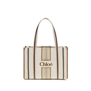 Chloé Beige Cotton Canvas Tote Bag