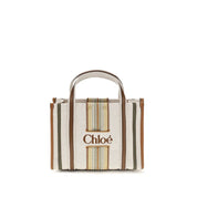 Chloé Beige Cotton Canvas Shoulder Bag
