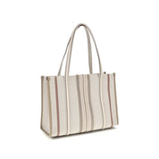 Chloé Beige Cotton Canvas Tote Bag