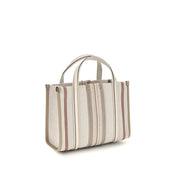 Chloé Beige Cotton Canvas Tote Bags
