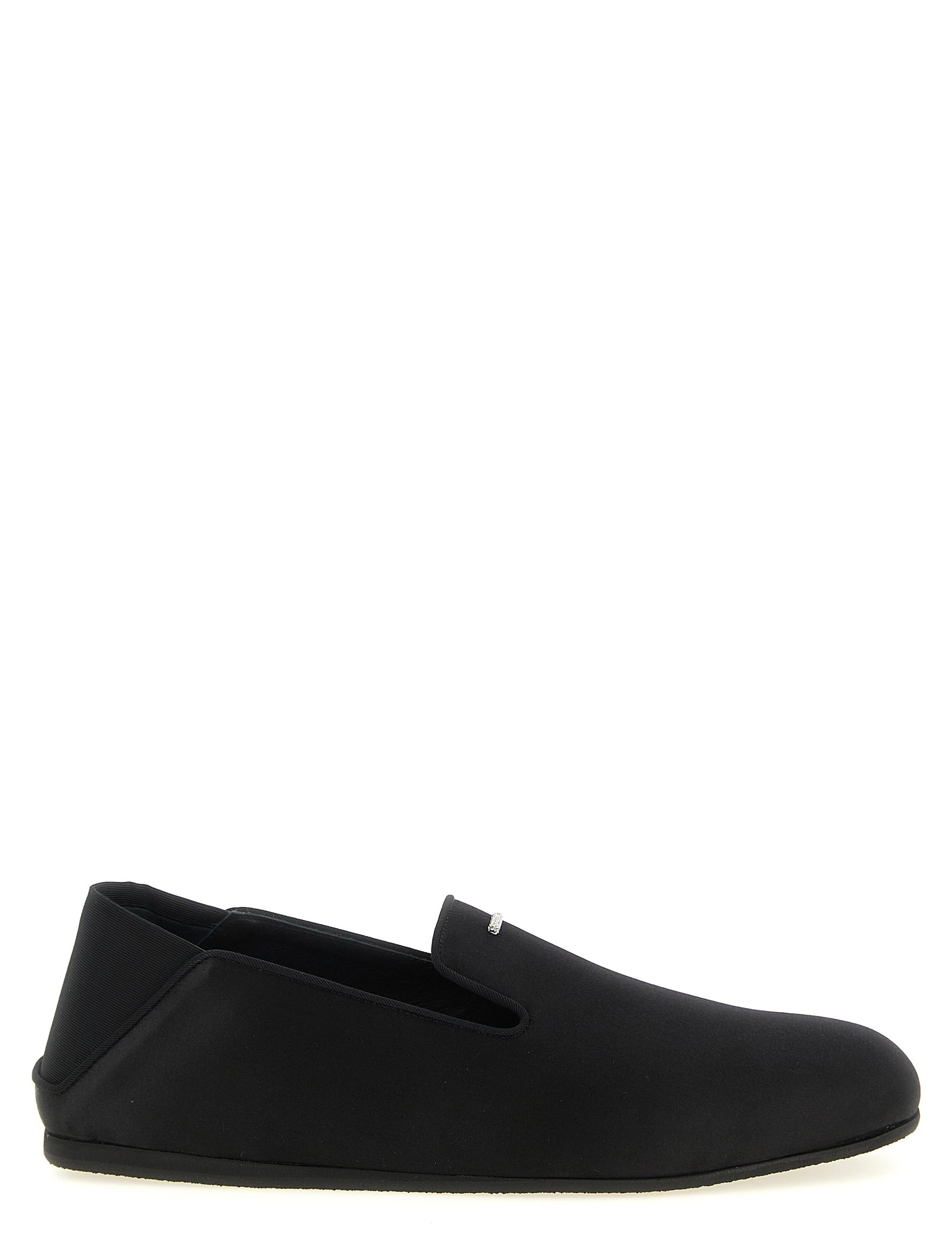 Giuseppe Zanotti Black Viscose Loafers