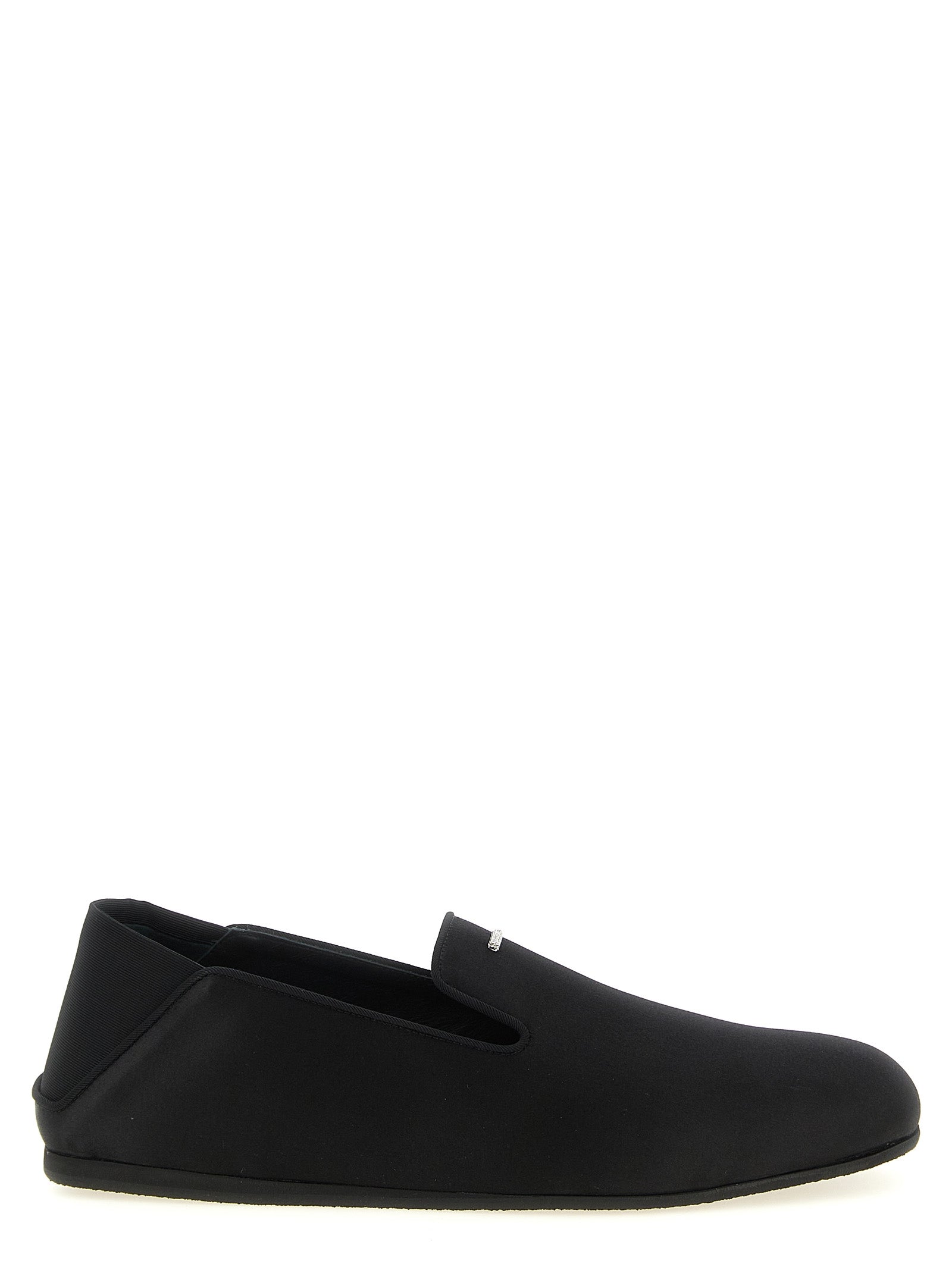 Giuseppe Zanotti Black Viscose Loafers