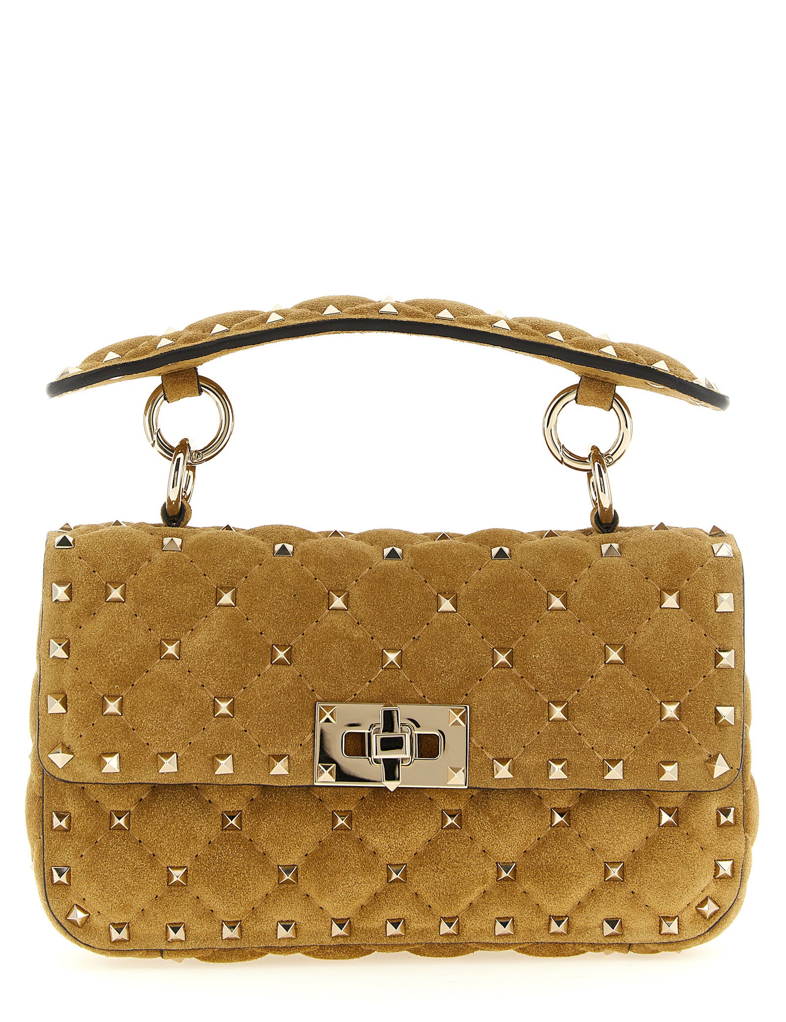 Valentino Garavani Beige Calfskin Shoulder Bag