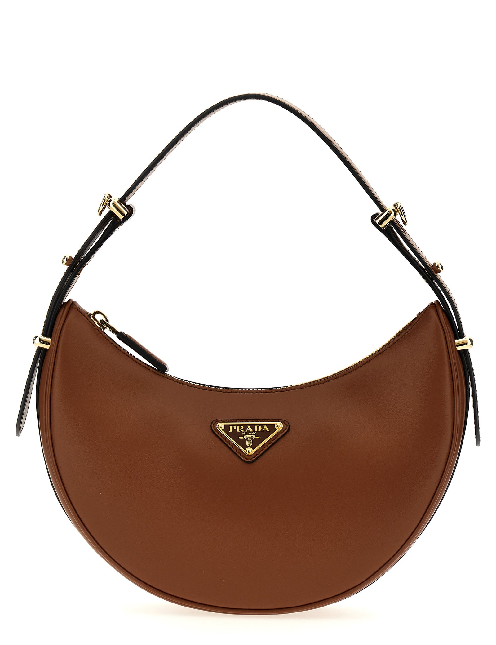 Prada Brown Calfskin Shoulder Bag