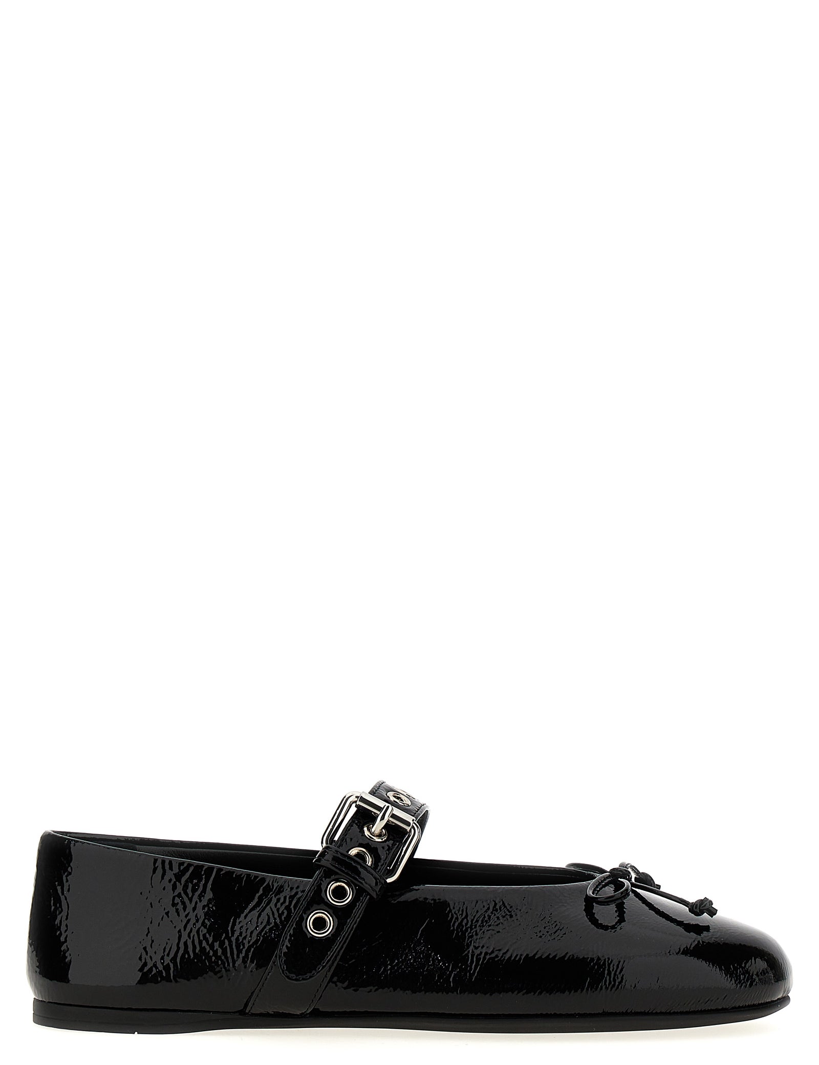 Miu Miu Black Calfskin Flats