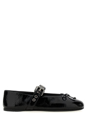Miu Miu Black Calfskin Flats