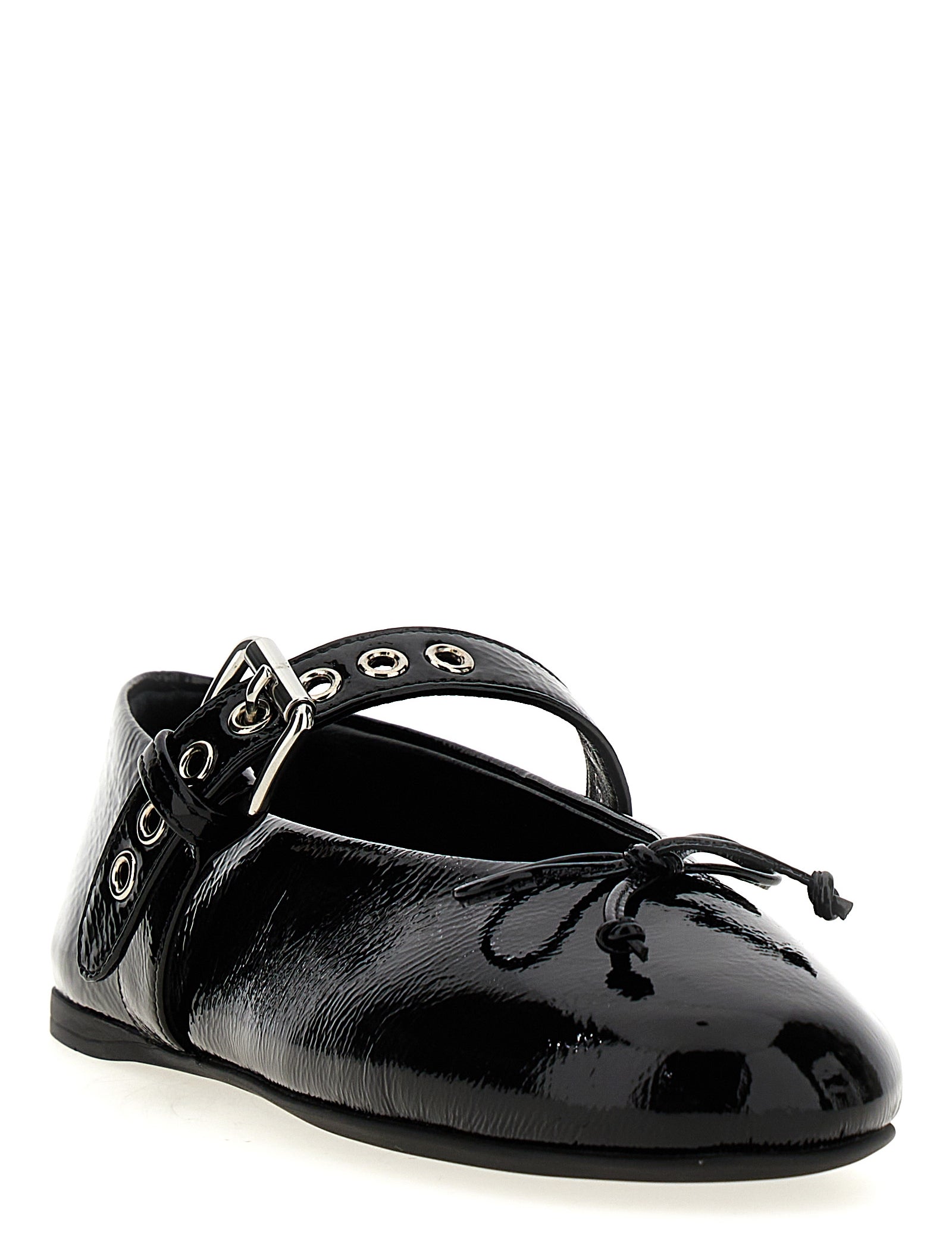 Miu Miu Black Calfskin Flats