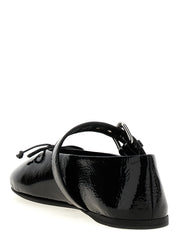Miu Miu Black Calfskin Flats