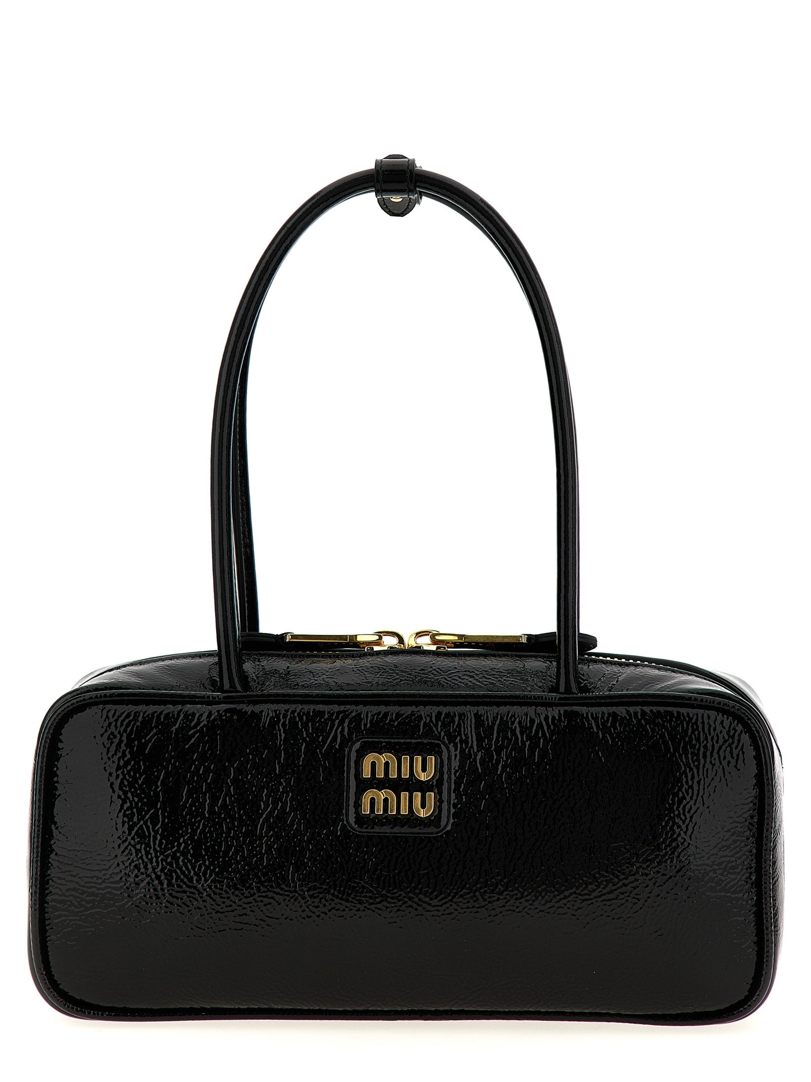 Miu Miu Black Lamb Leather Handbags