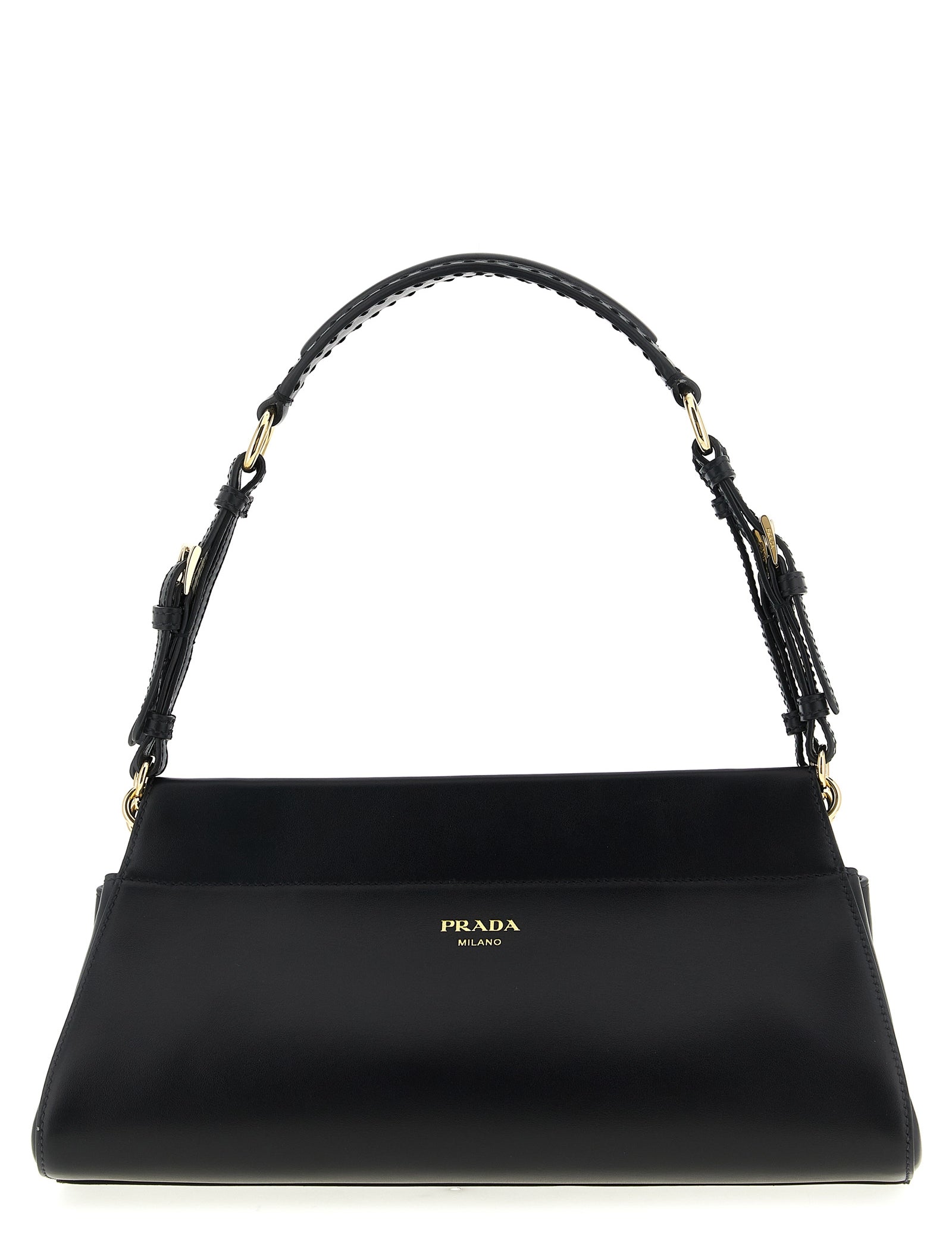Prada Black Calfskin Shoulder Bag