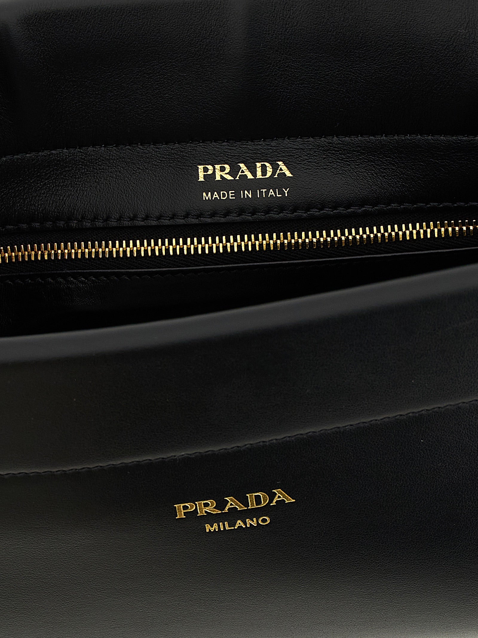 Prada Black Calfskin Shoulder Bag
