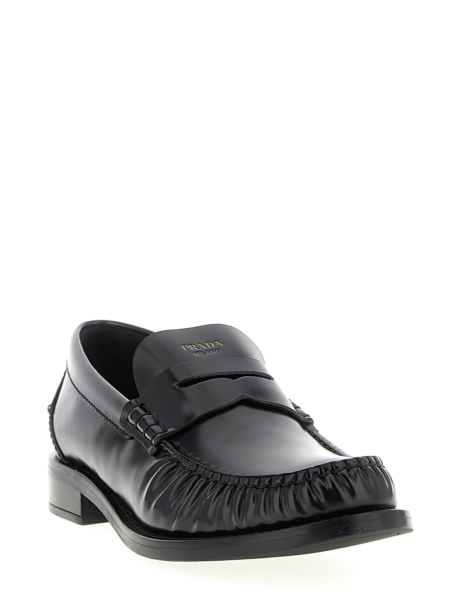 Prada Black Calfskin Loafers