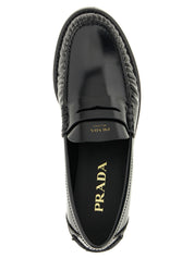 Prada Black Calfskin Loafers