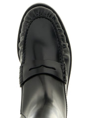 Prada Black Calfskin Over The Knee Boots
