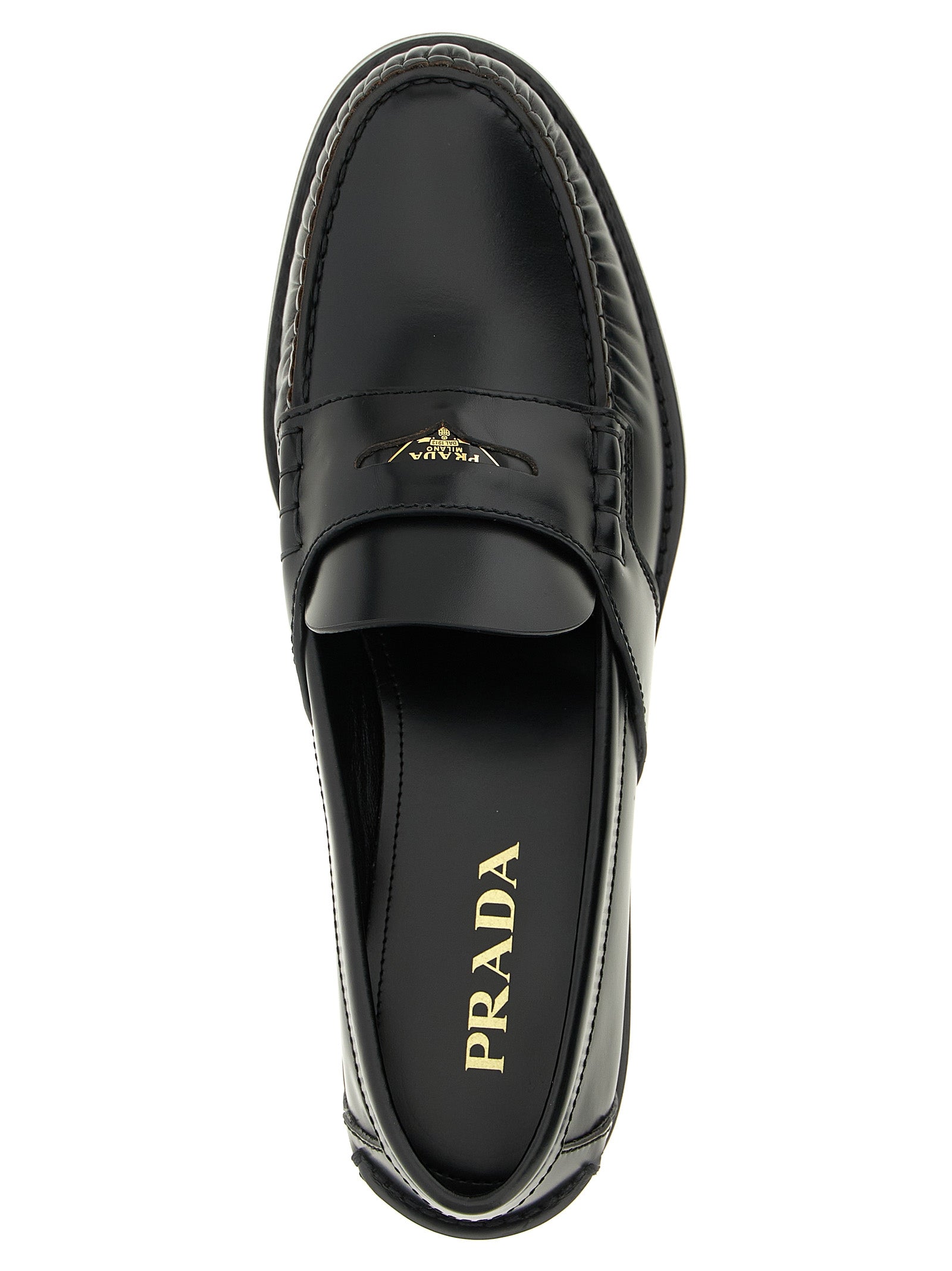 Prada Black Calfskin Loafers