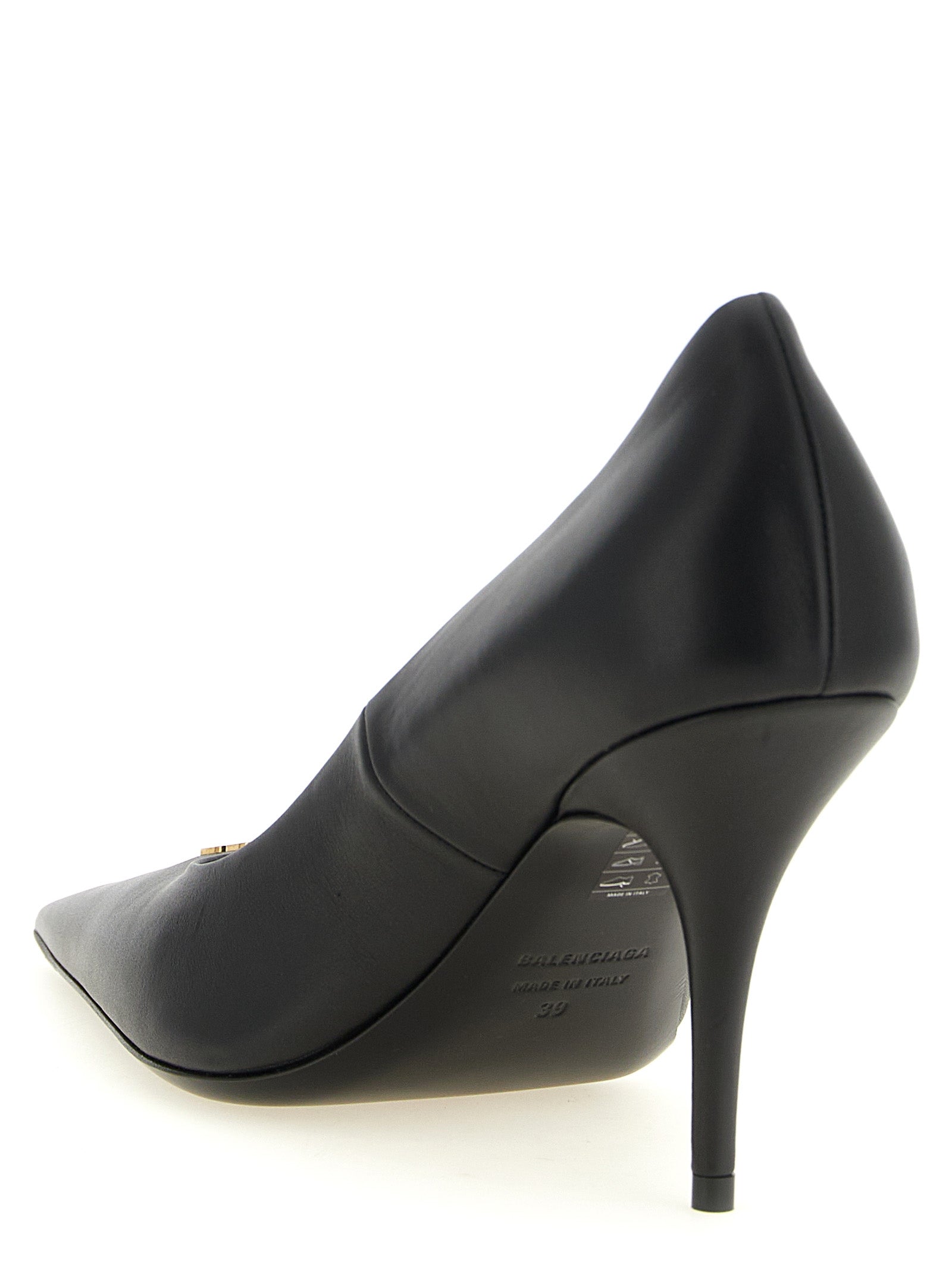 Balenciaga Black Calfskin High Heel Pumps