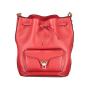 Coccinelle Red Leather Bucket Bag