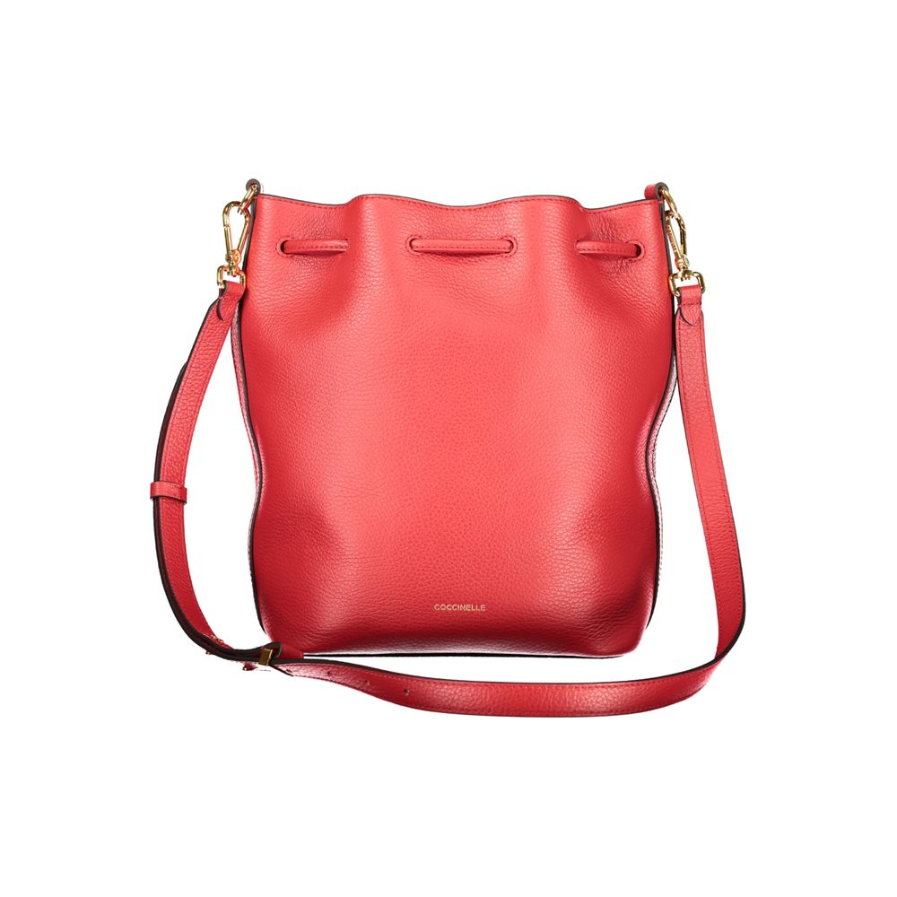 Coccinelle Red Leather Bucket Bag