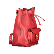 Coccinelle Red Leather Bucket Bag