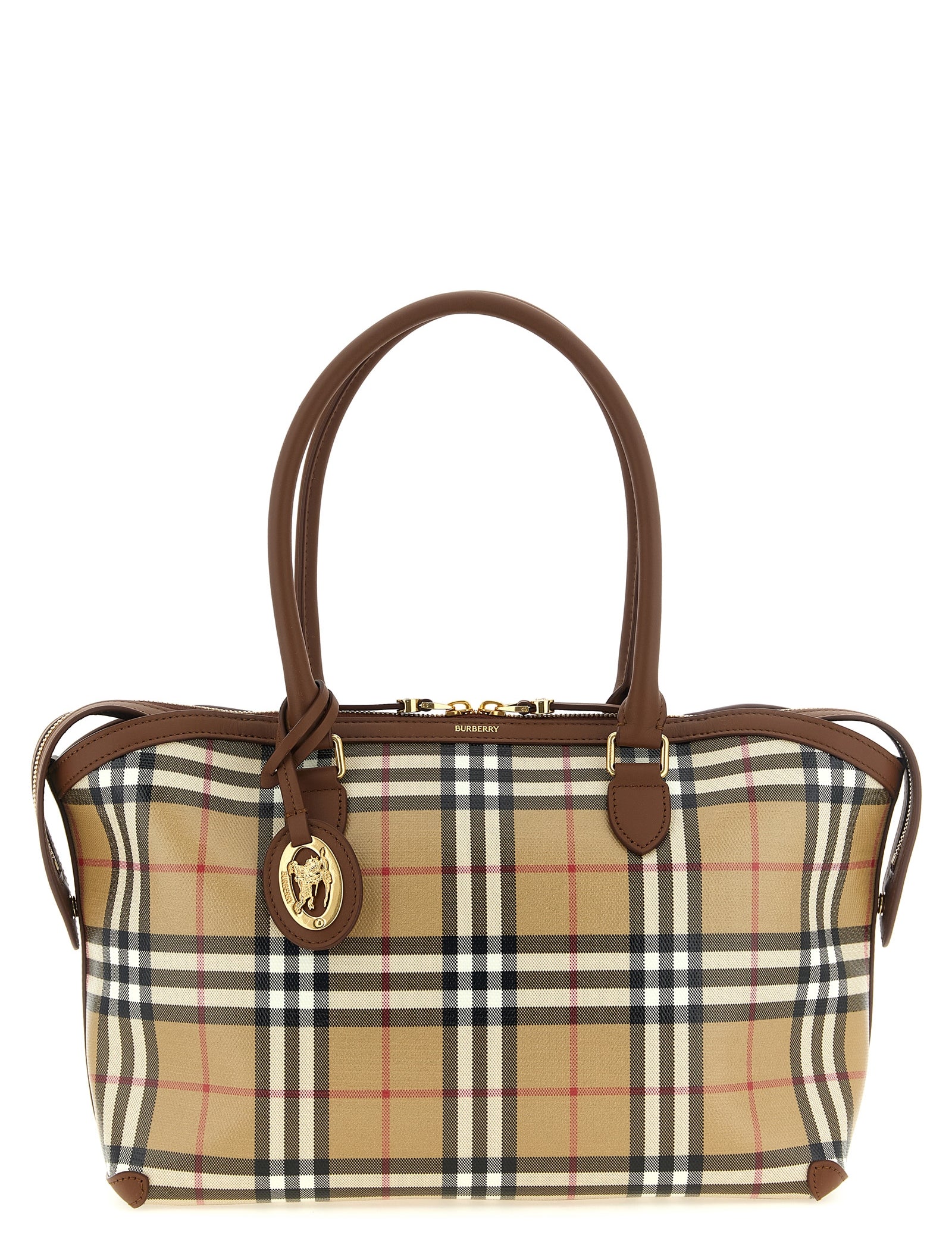 Burberry Beige Cotton Tote Bag