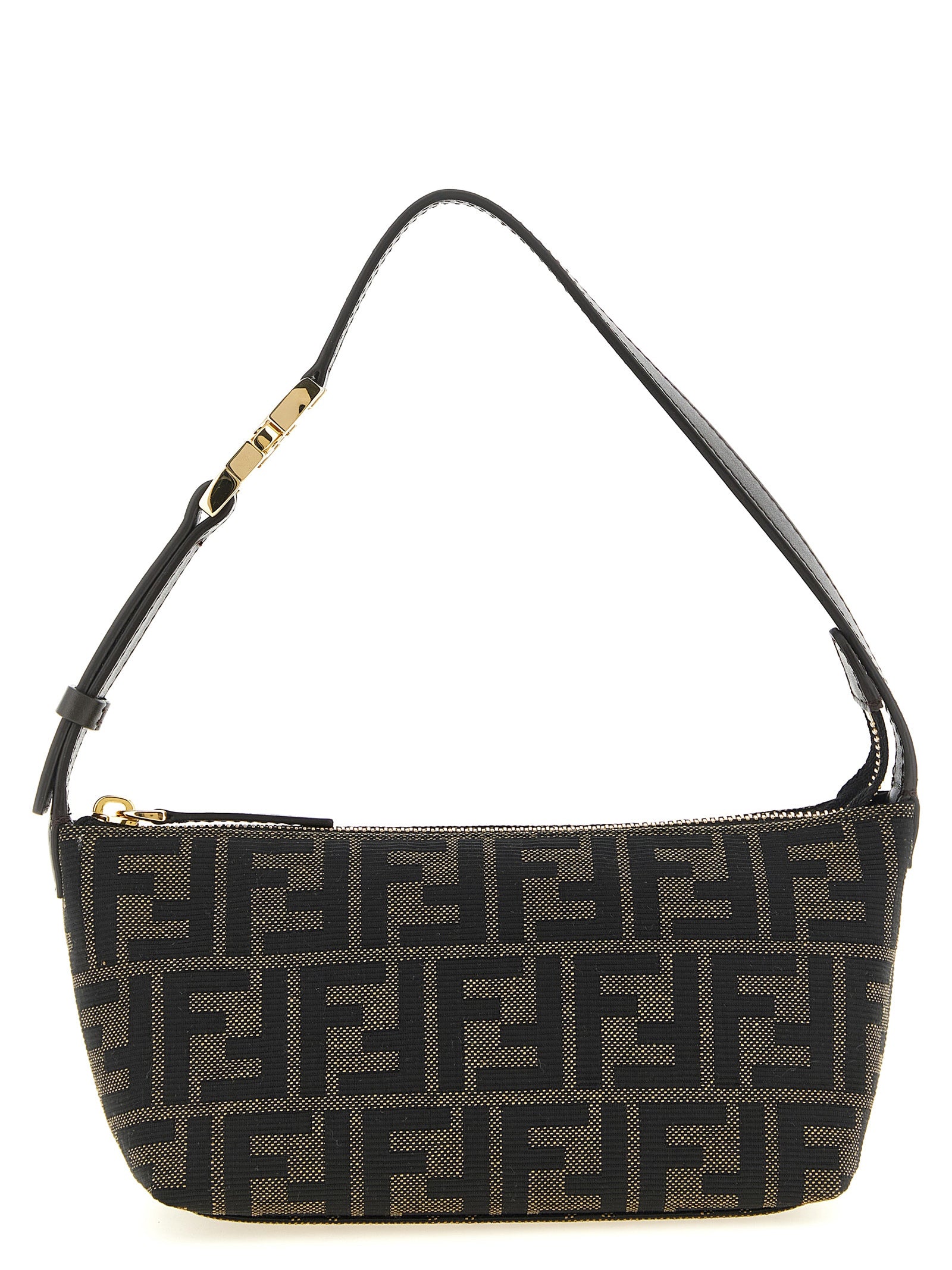 Fendi Brown Polyester Clutch