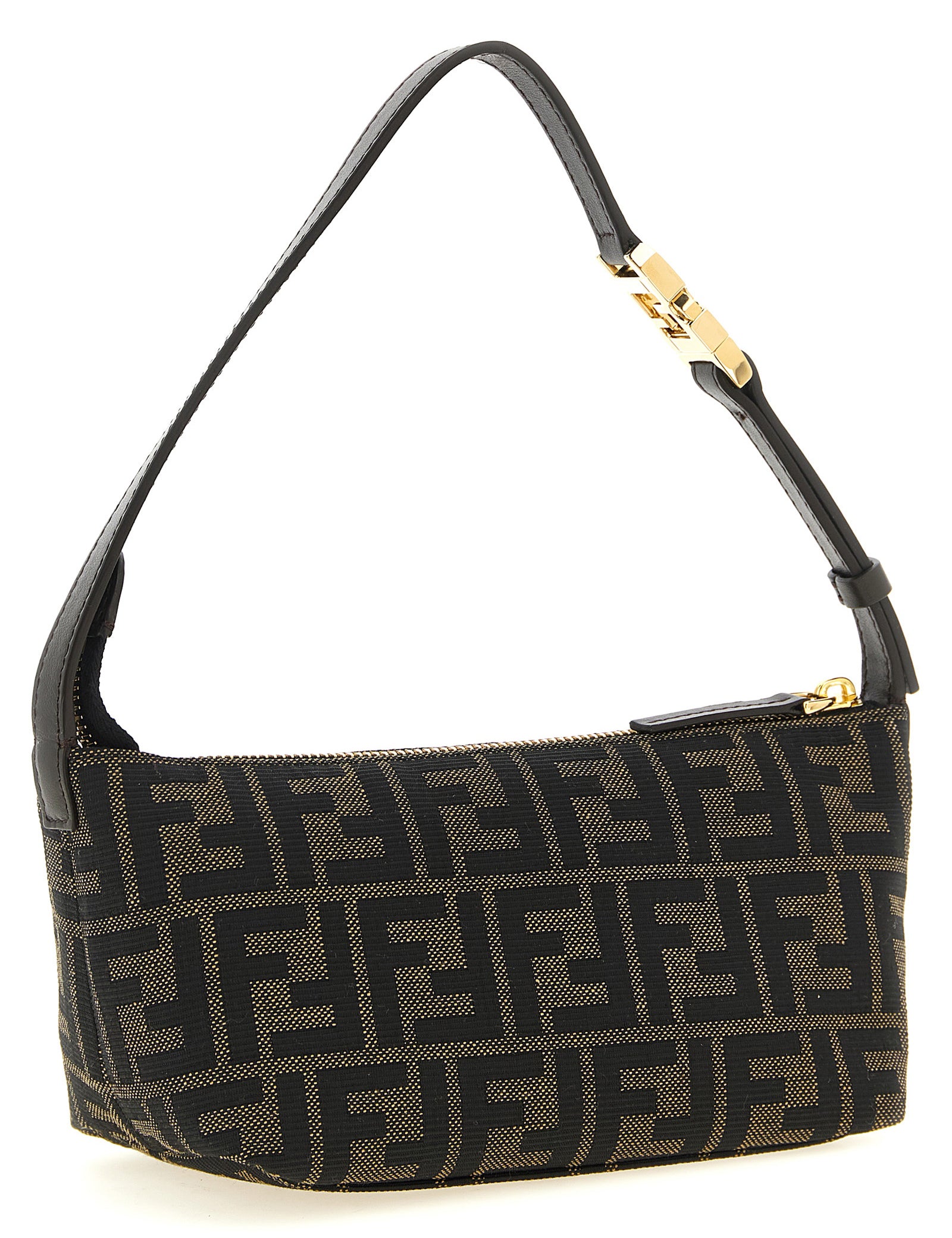 Fendi Brown Polyester Clutch