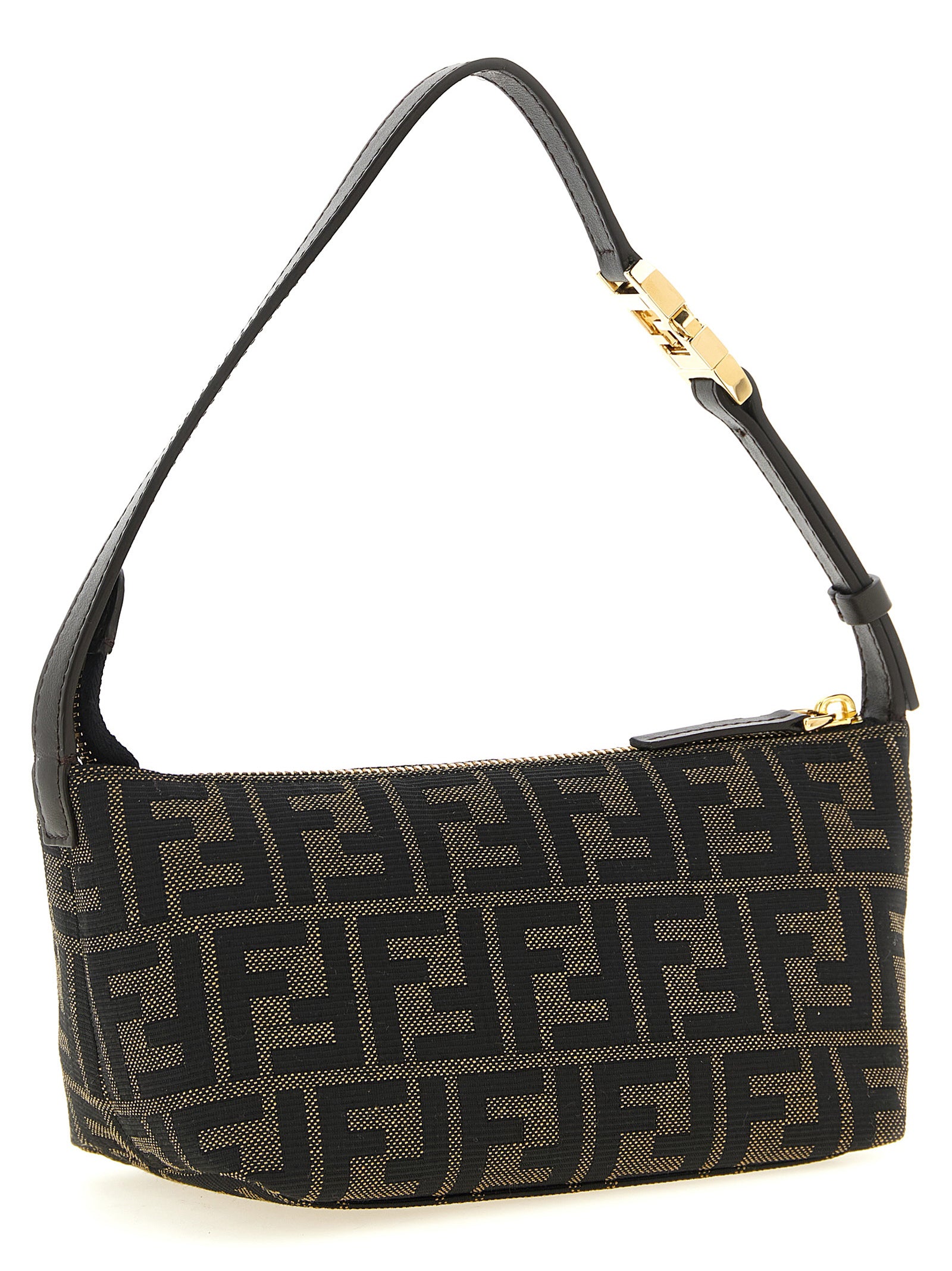 Fendi Brown Polyester Clutch