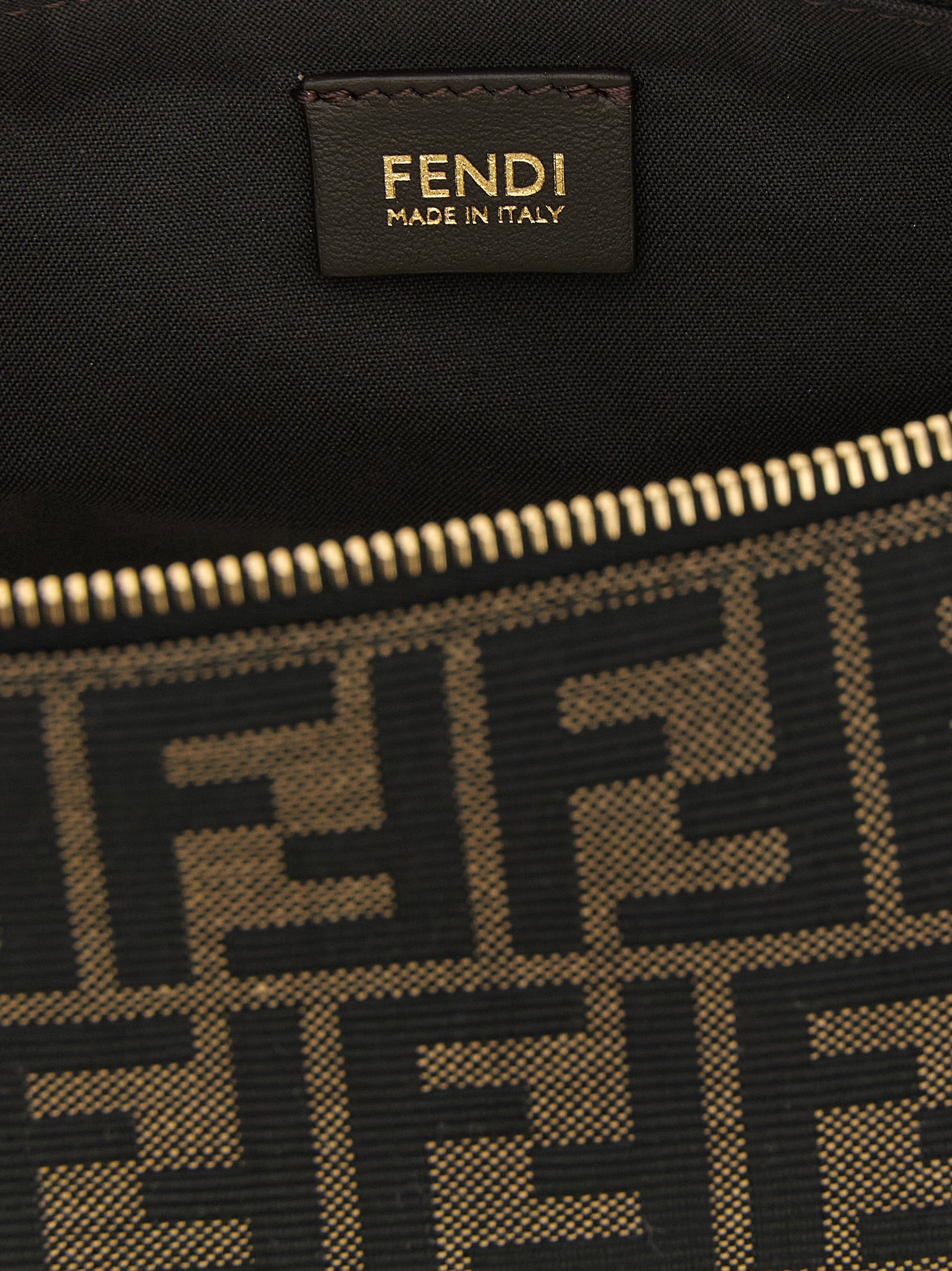 Fendi Brown Polyester Clutch