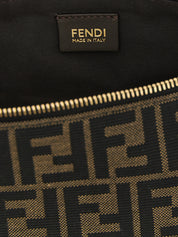 Fendi Brown Polyester Clutch