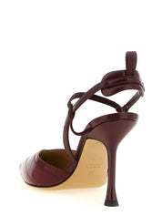 Fendi Bordeaux Lamb Leather Pumps