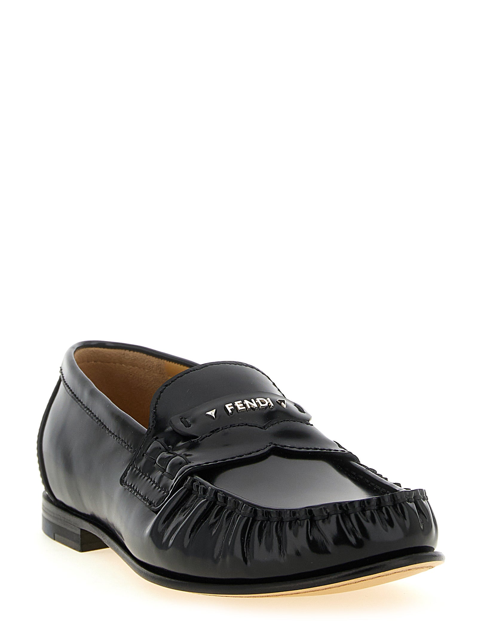 Fendi Black Calfskin Loafers