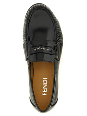 Fendi Black Calfskin Loafers
