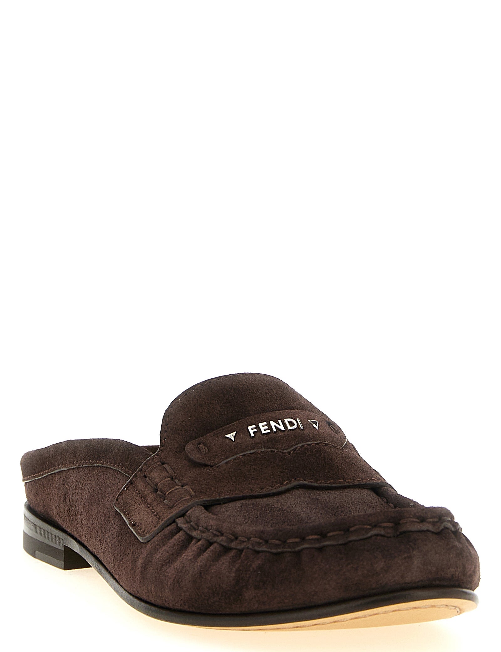 Fendi Brown Calfskin Loafers