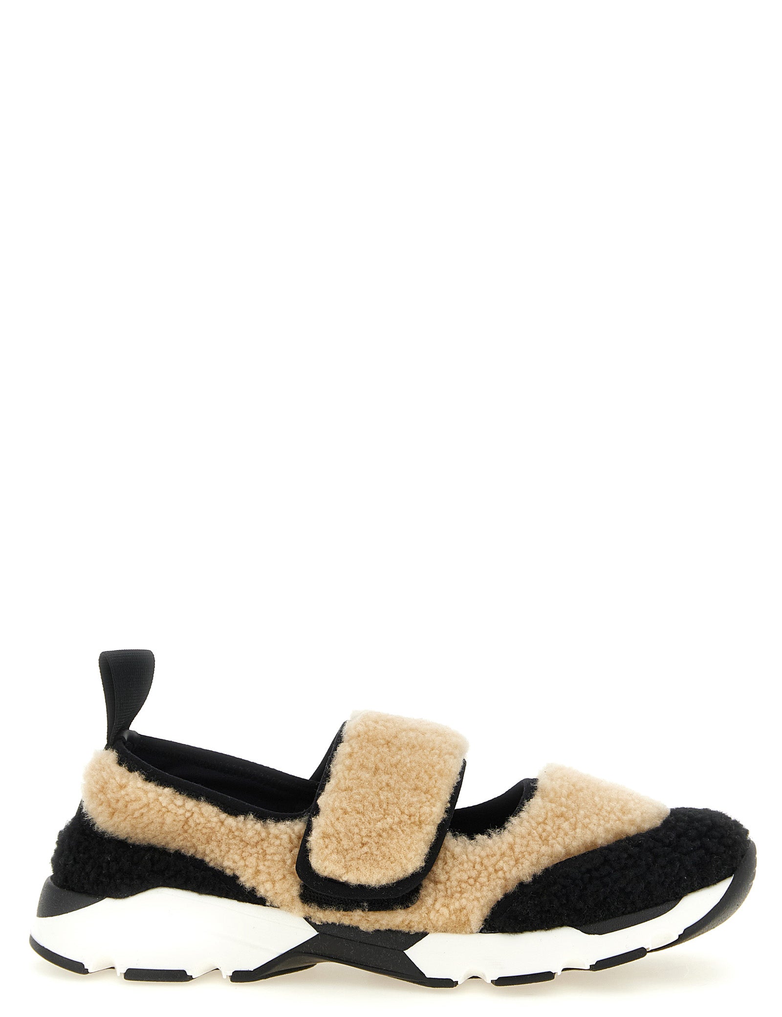 Black Lamb Leather Chunky Sneakers