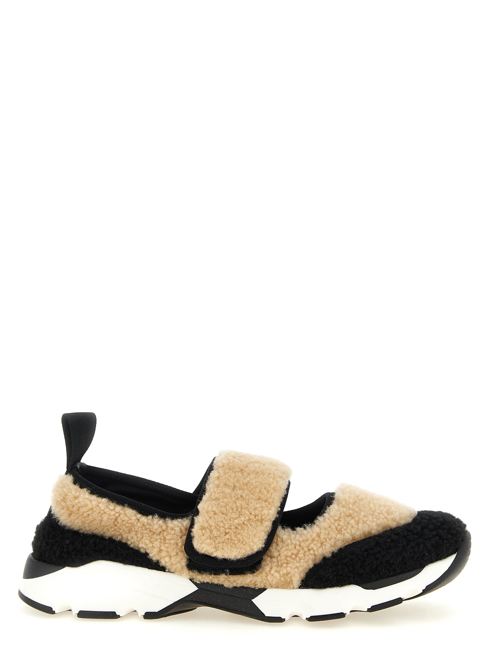 Marni White/Black Lamb Leather Chunky Sneakers