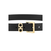 Ferragamo Black Calf Leather Belt