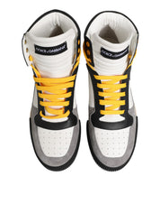 Dolce & Gabbana Multicolor Calf Leather High Top Sneakers