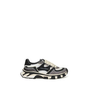 Dolce & Gabbana Gray Calf Leather Chunky Sneakers