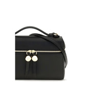 Tory Burch Black Calf Leather Top Handle Bag