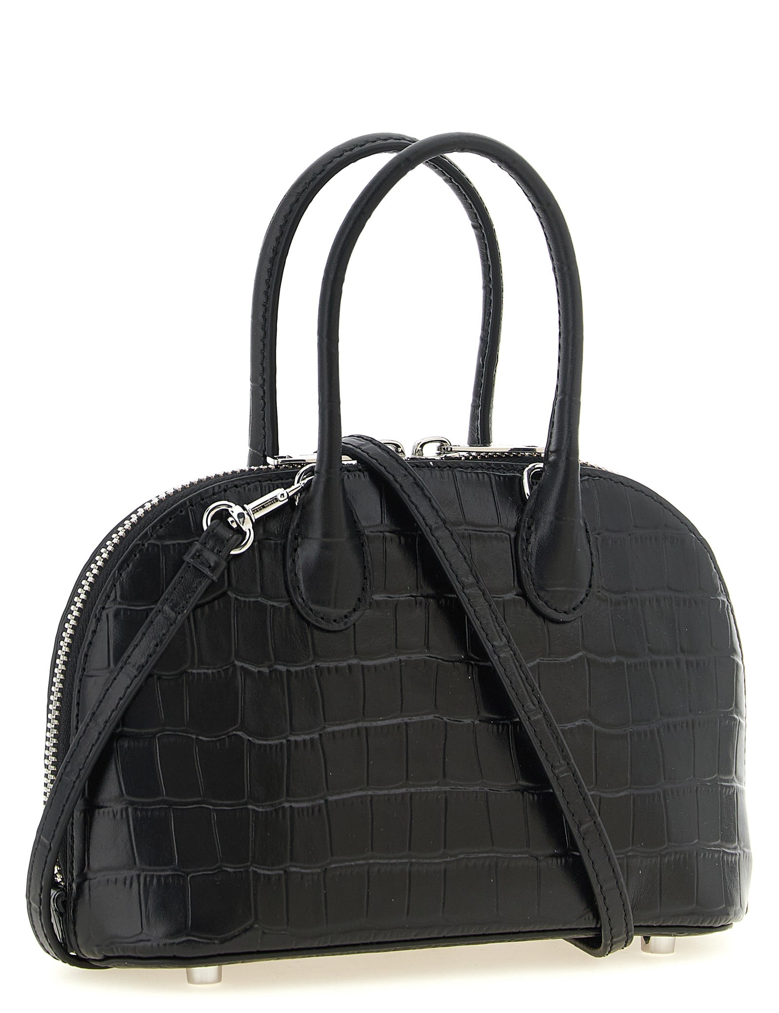 Self-Portrait Black Cowhide Handbag
