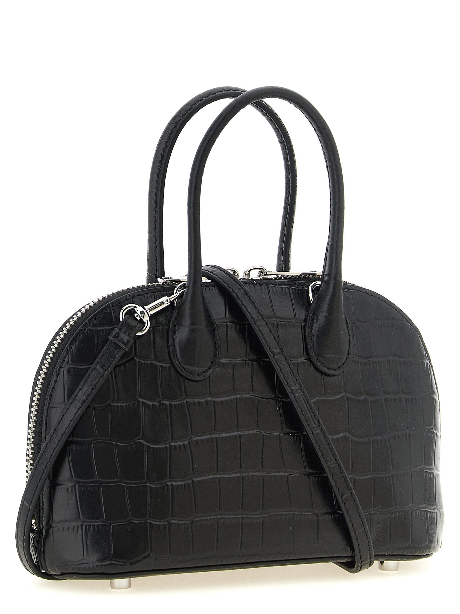 Self-Portrait Black Cowhide Handbag