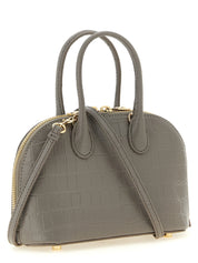 Self-Portrait Gray Leather Handbag