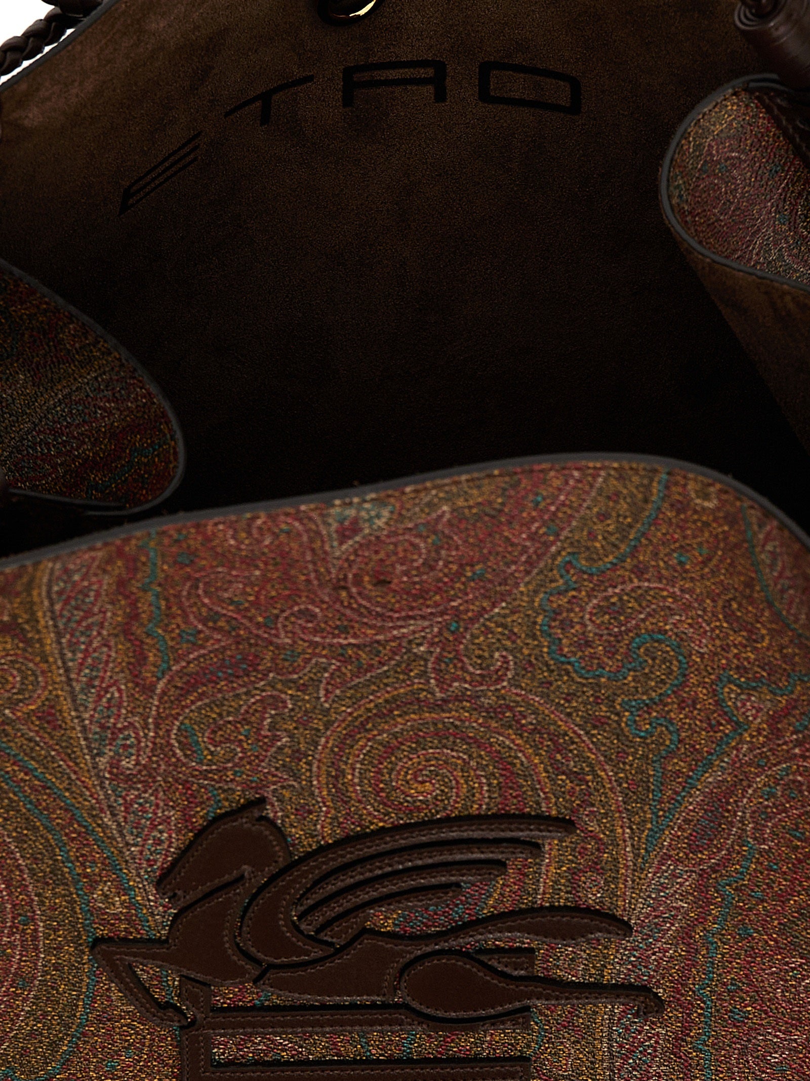 Etro Brown Cotton Shopping Bag