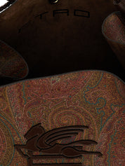 Etro Brown Cotton Shopping Bag