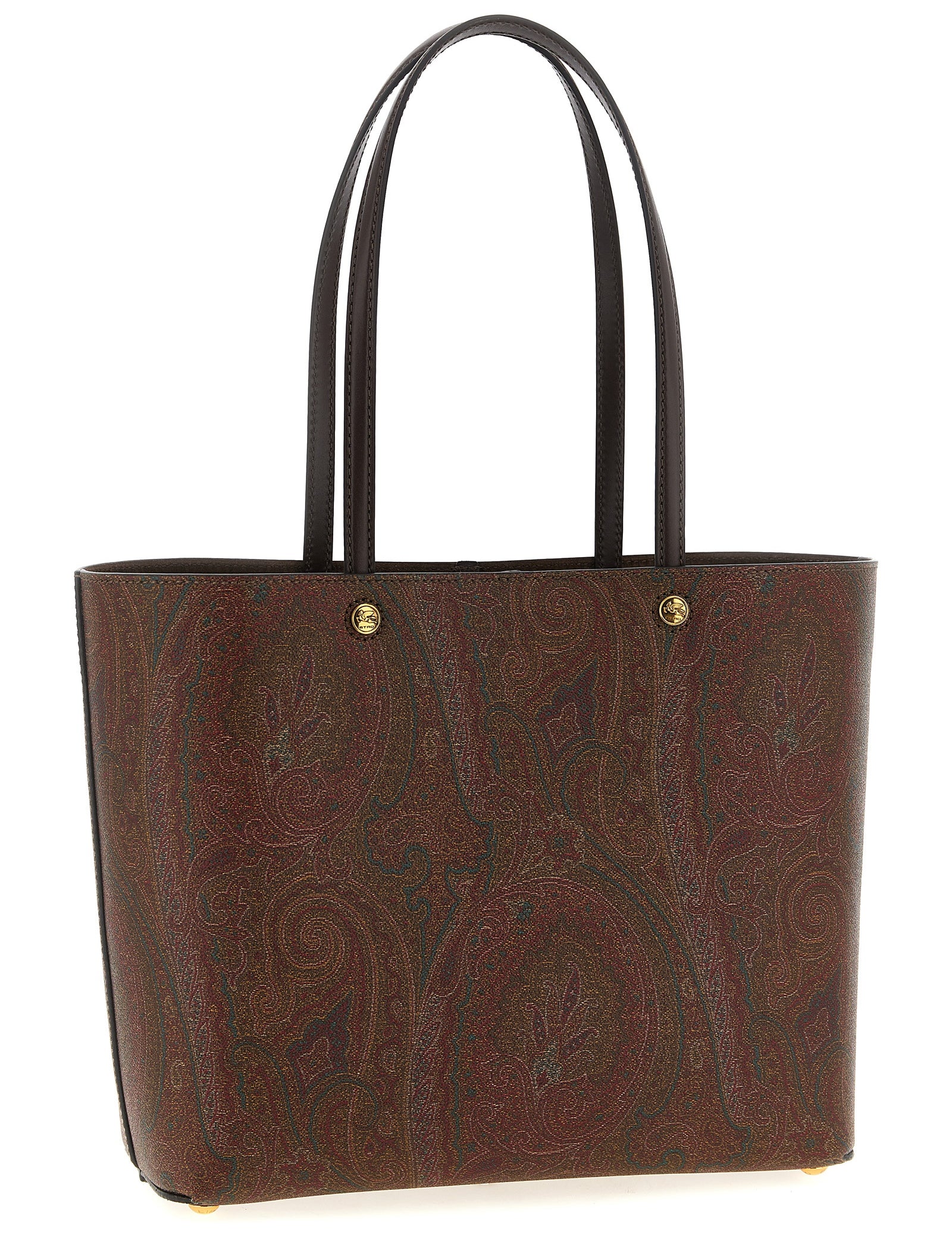 Etro Brown Cotton Tote Bag