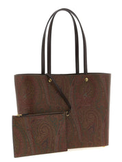 Etro Brown Cotton Tote Bag