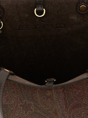 Etro Brown Cotton Tote Bag