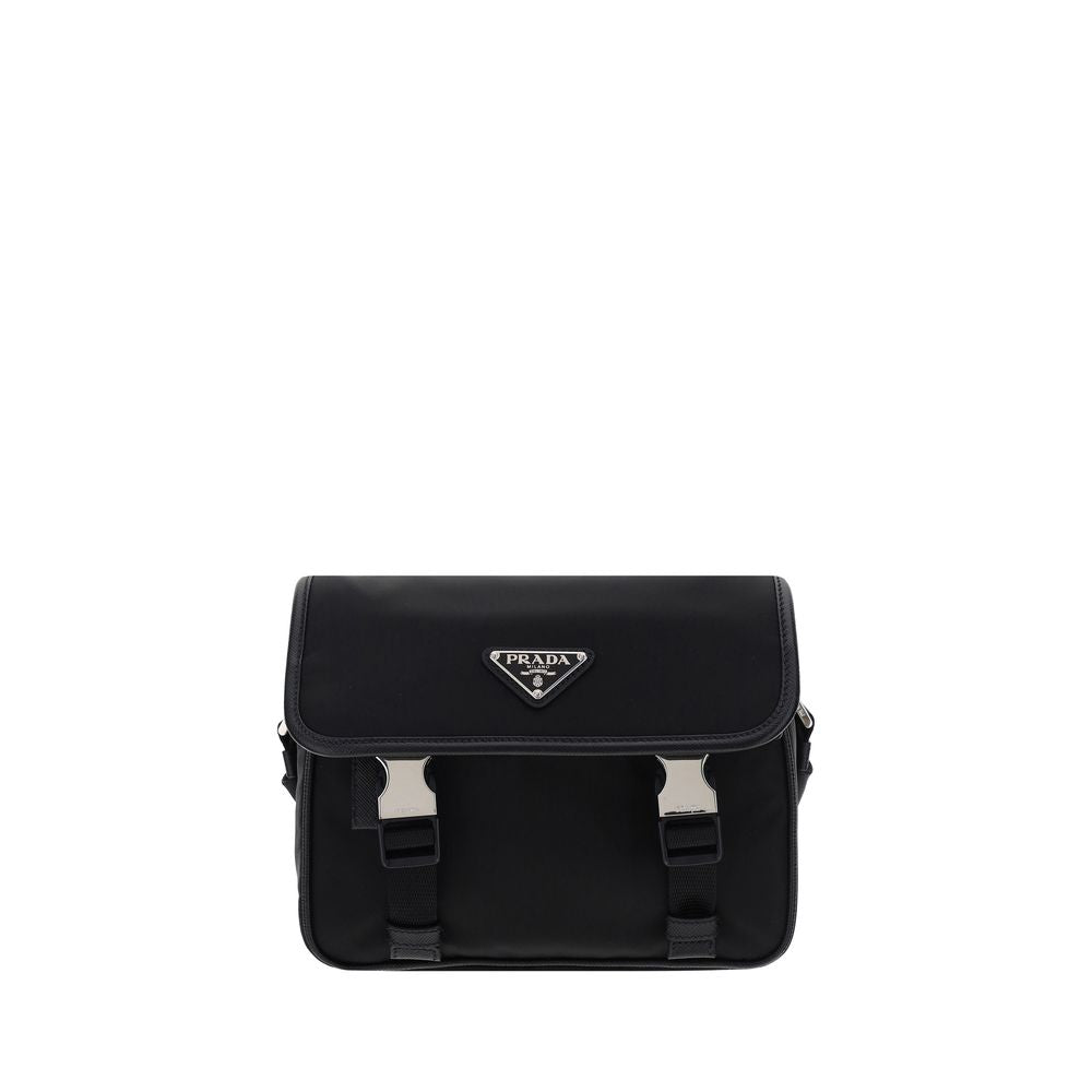 Prada Black Re-Nylon Shoulder Bags