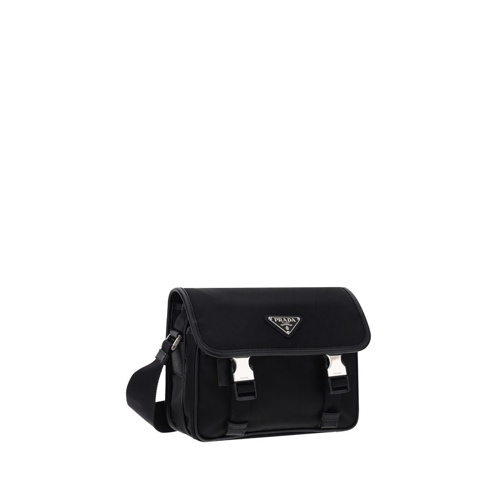 Prada Black Re-Nylon Shoulder Bags